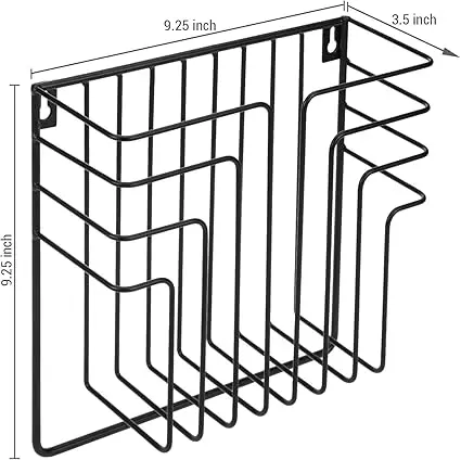 black Modern Home Usage  magazine holder laundry home accessories Newspaper Organizer storage basket display rack