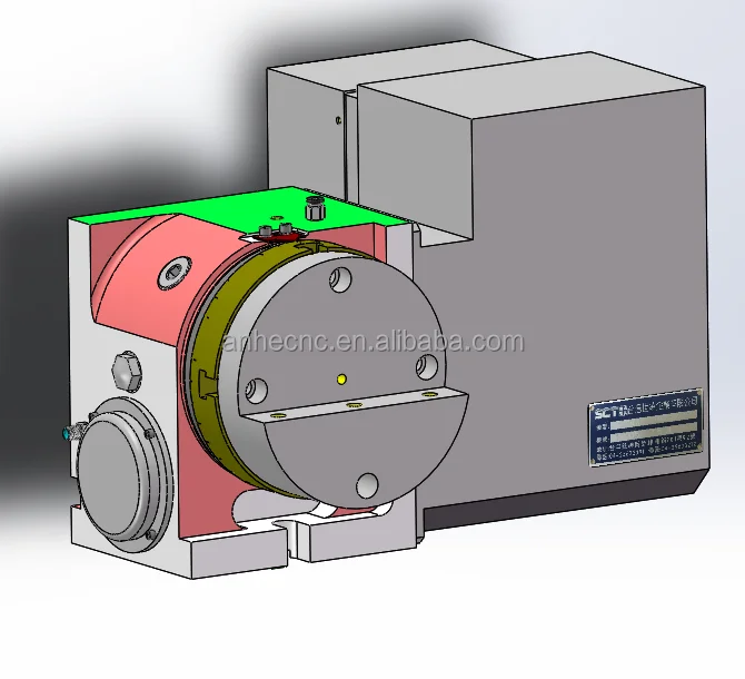 Pneumatic Locking Universal Dividing Head Cnc Machine Center Tooling Bridge Plate Fourth Axis Rotary Table