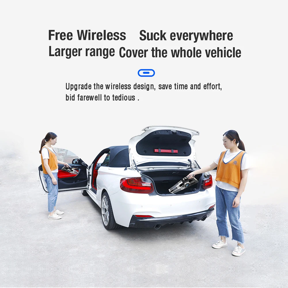 12V Cordless Digital Tire Inflators Pump Portable 4-in-1 Vacuum Cleaner with Compressor for Car Home Cleaning