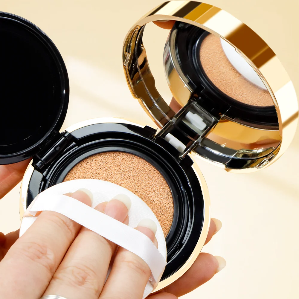 Private Label Korean Pomegranate Essence Air Cushion Sunscreen BB CC Cream Foundation Moisturizing Makeup for Dark Circles