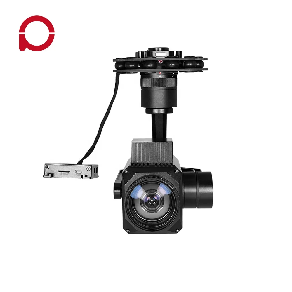 Industrial drone aerial electro-optical gimbal 36x zoom 1080P HD starlight UAV  Camera with 3 axis gimbal stabilizer