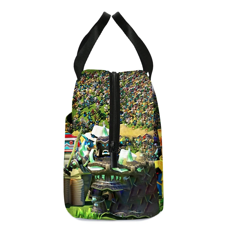 Low MOQ Animation Cartoon Print Cute Insulated Kids Lunch Box Container Bag Reusable Cooler Lunch Tote Bag for School