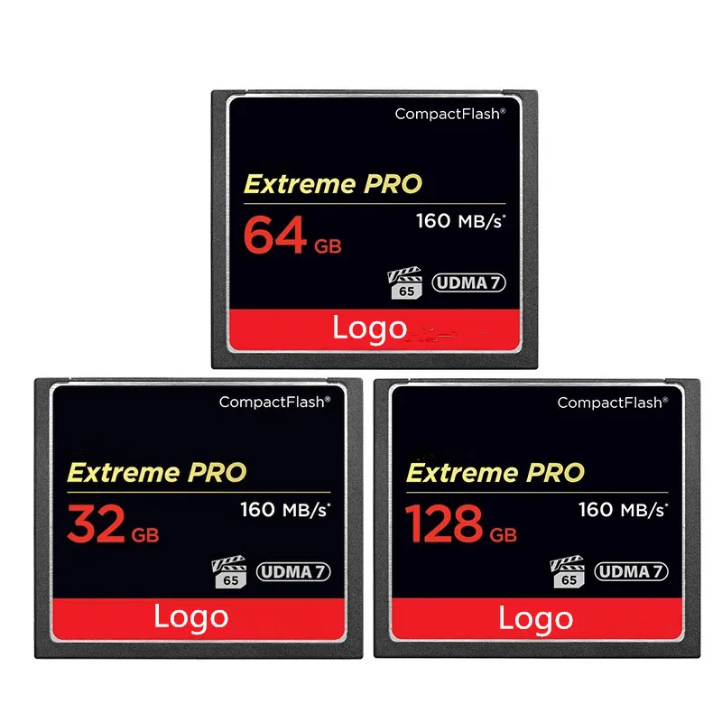 High speed 160MBS CF Card Memory Card 128GB 64GB 32GB Extreme Pro  VPG65 Flash Card for DSLR and HD Camcorder