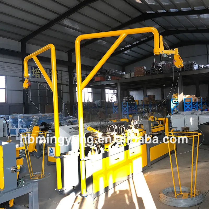 Good quality PLC control Stainless Steel Chain Link Fence Machine Production Line