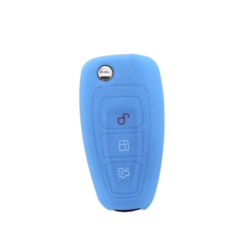 Car key cover soft silicone  car remote cover for Ford