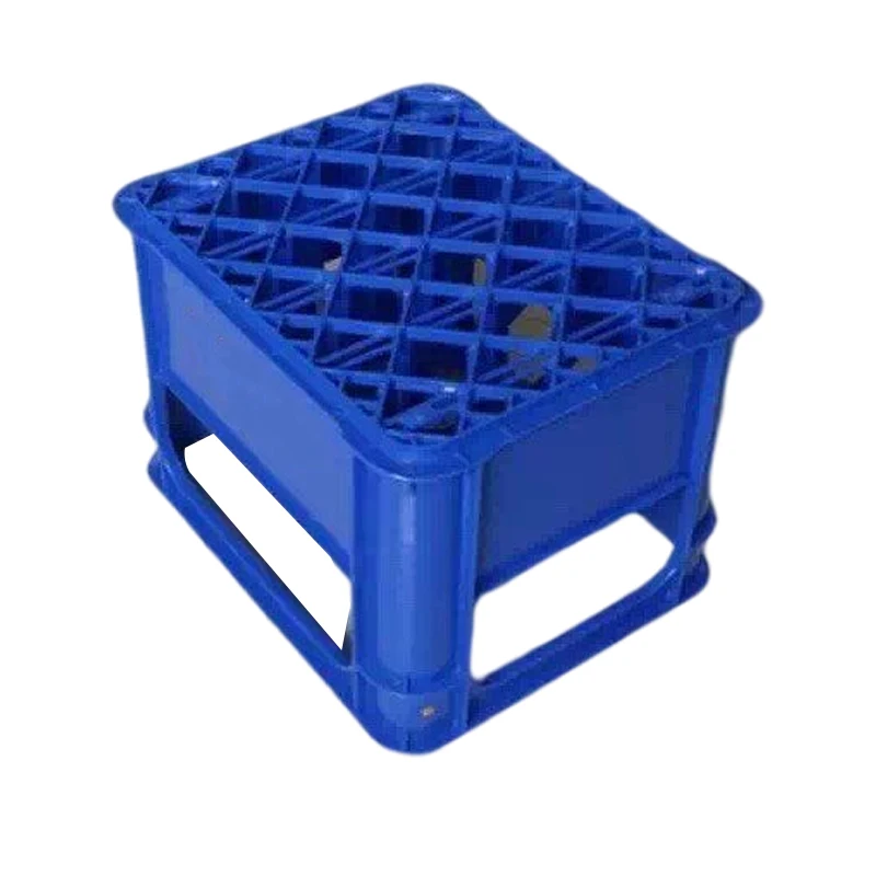 Factory Direct Sale 12 20 24 40 Bottles Cheap PP HDPE Green Blue Red Black Stackable Wine Bottle Plastic Beer Bottle Crates