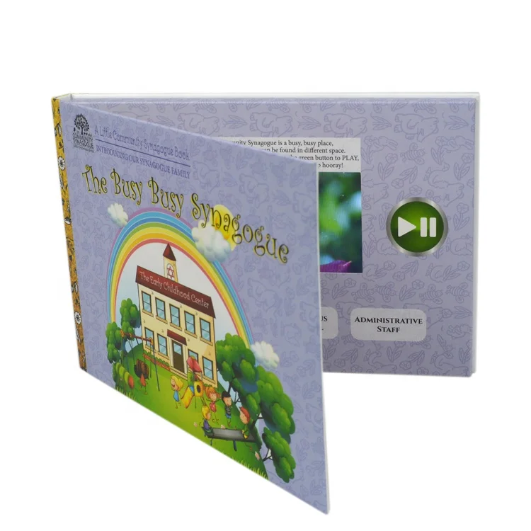 Video Customized 5 Inch Promotion Greeting Card/advertising Video Card IPS Screen Electronic Brochure Lcd Screen 5' Paper OEM