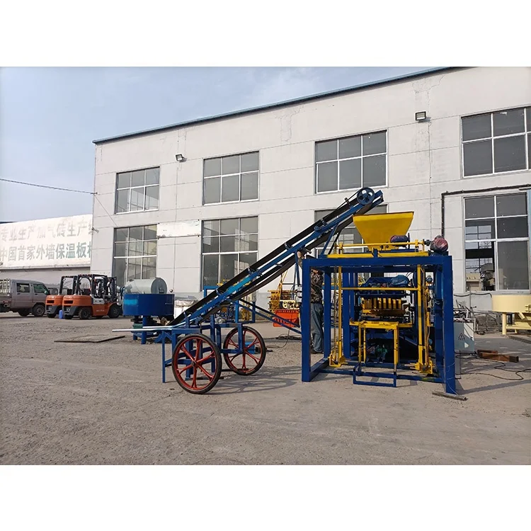 Hot Style QTJ4-26 Auto Hydraulic 3600*1700*2560 mm No Fired Needs Interlocking Hollow Concrete Brick Making Machine for Sale