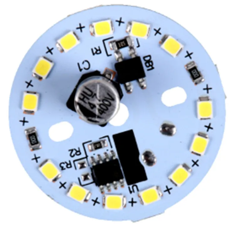 High quality CE LVD 3years warranty 9W LED PCB Module 40mm Dia No flicker 110lm/w RA80 AC DOB Driverless