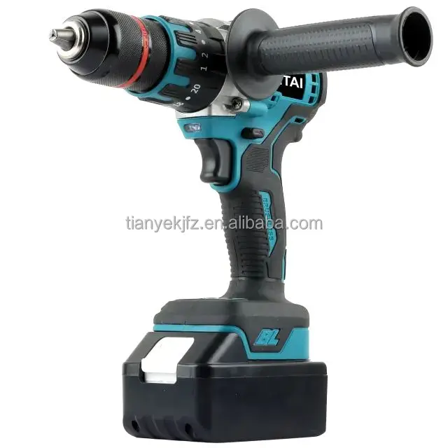 Electric Drill Cordless Driver Large Torque Power Tools Multi-function Brushless Drill Dual-speed Battery OEM TY 13 Impact Drill