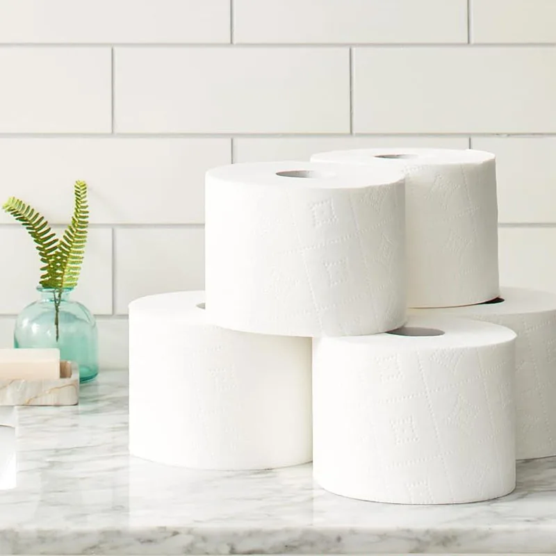 Fsc certified biodegradable premium home bathroom soft toilet paper bulk bamboo 2/3 /4 ply toilet roll wrapped toilet paper