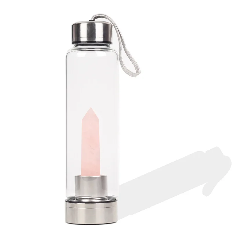 Instagram hot sell big water bottle with crystal lucky JUICE bottle