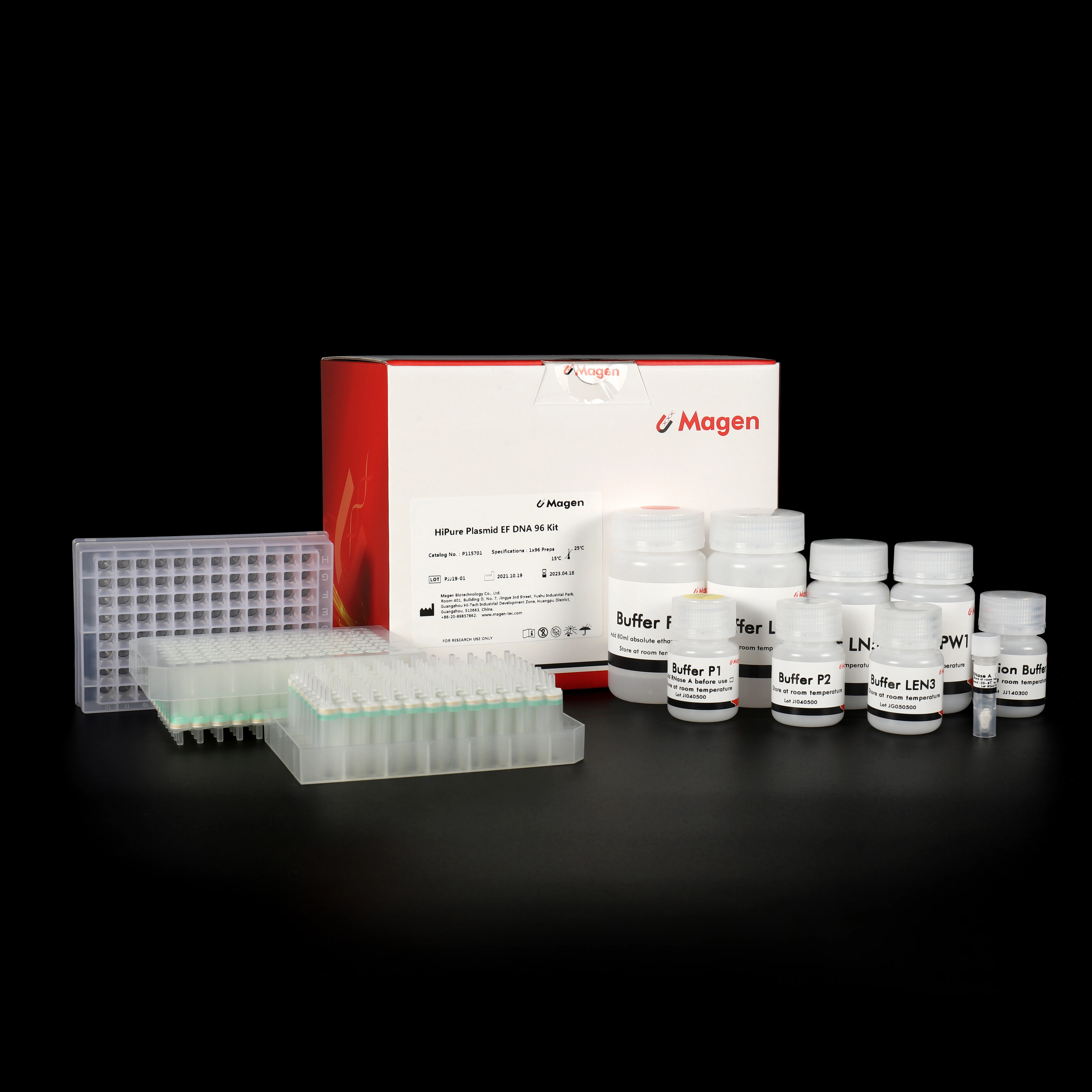 HiPure Plasmid EF 96 Kit, P1157, endotoxin free, DNA isolation kit, DNA extraction kit