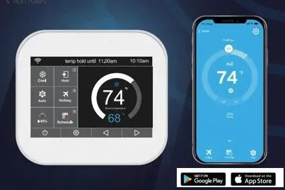 WiFi App control daily weekly Programmable 0-10V FAN 2 pipe Smart thermostat