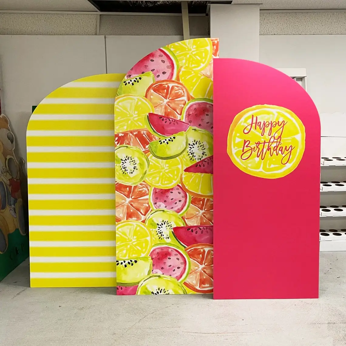 Nude Arched Metal Frame Backdrop Stand Pillow Case Cover Wedding Stage Backdrop