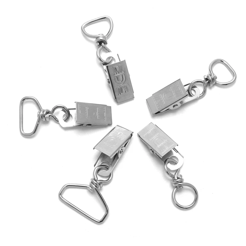 Zinc Alloy Bulldog Clip Lobster Claw Swivel Eye Snap Hook for Lanyard Accessories