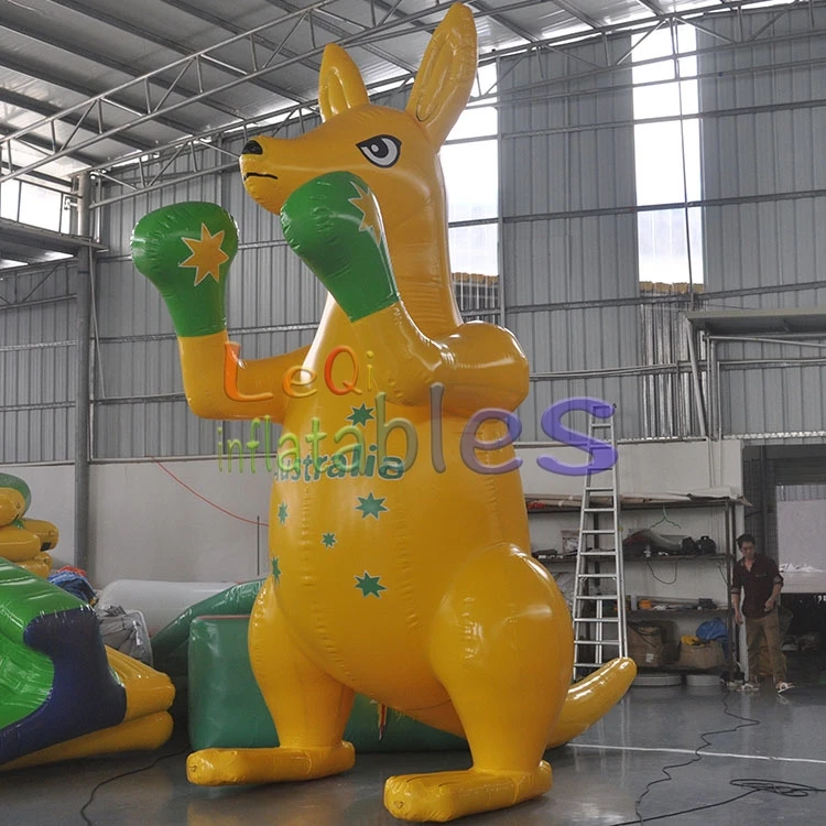5m giant boxing kangaroo inflatable Australia animal event cartoon model outdoor display inflatable kangaroo cartoon dolls