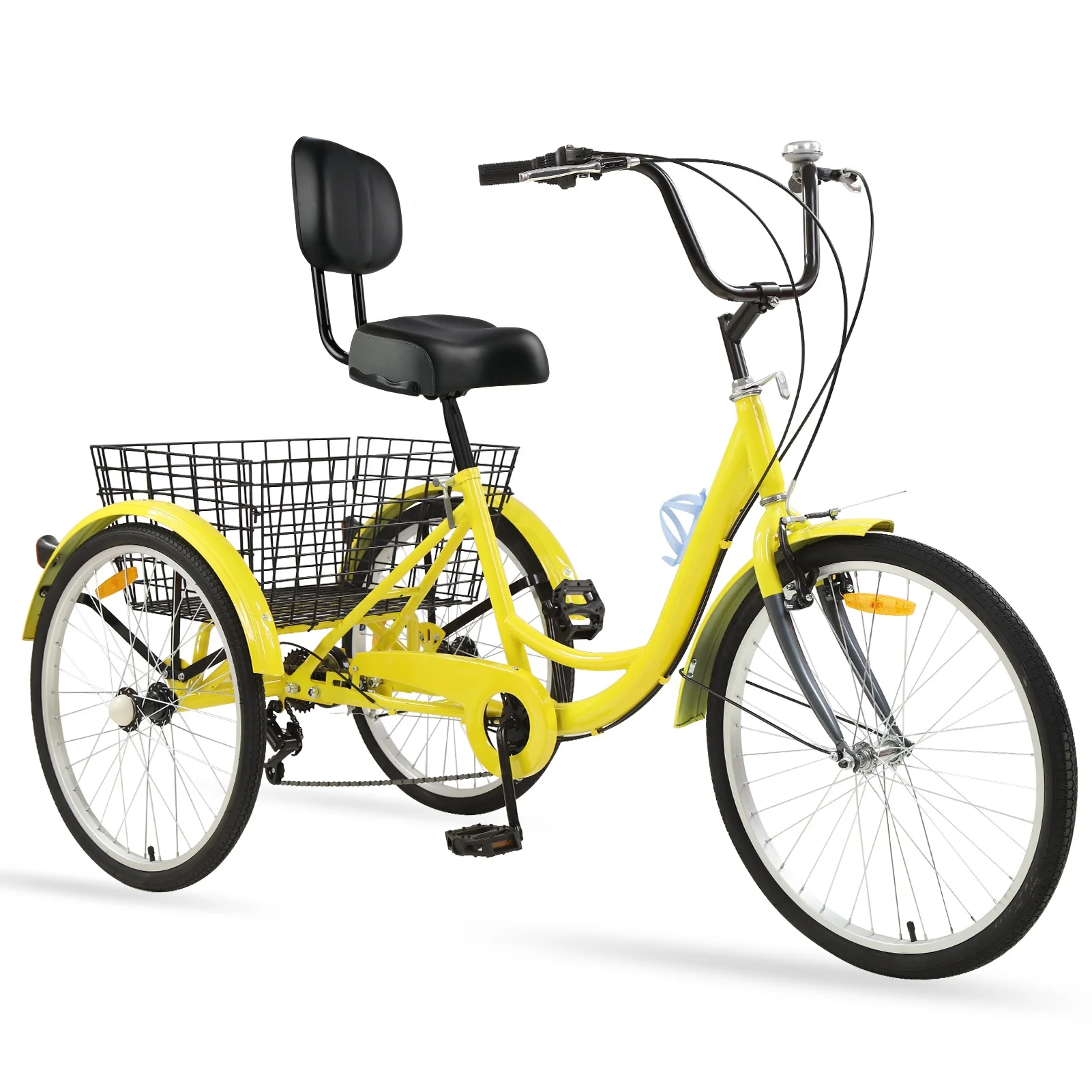 
great feedback trike bicycle with shopping basket for elderly outdoor 