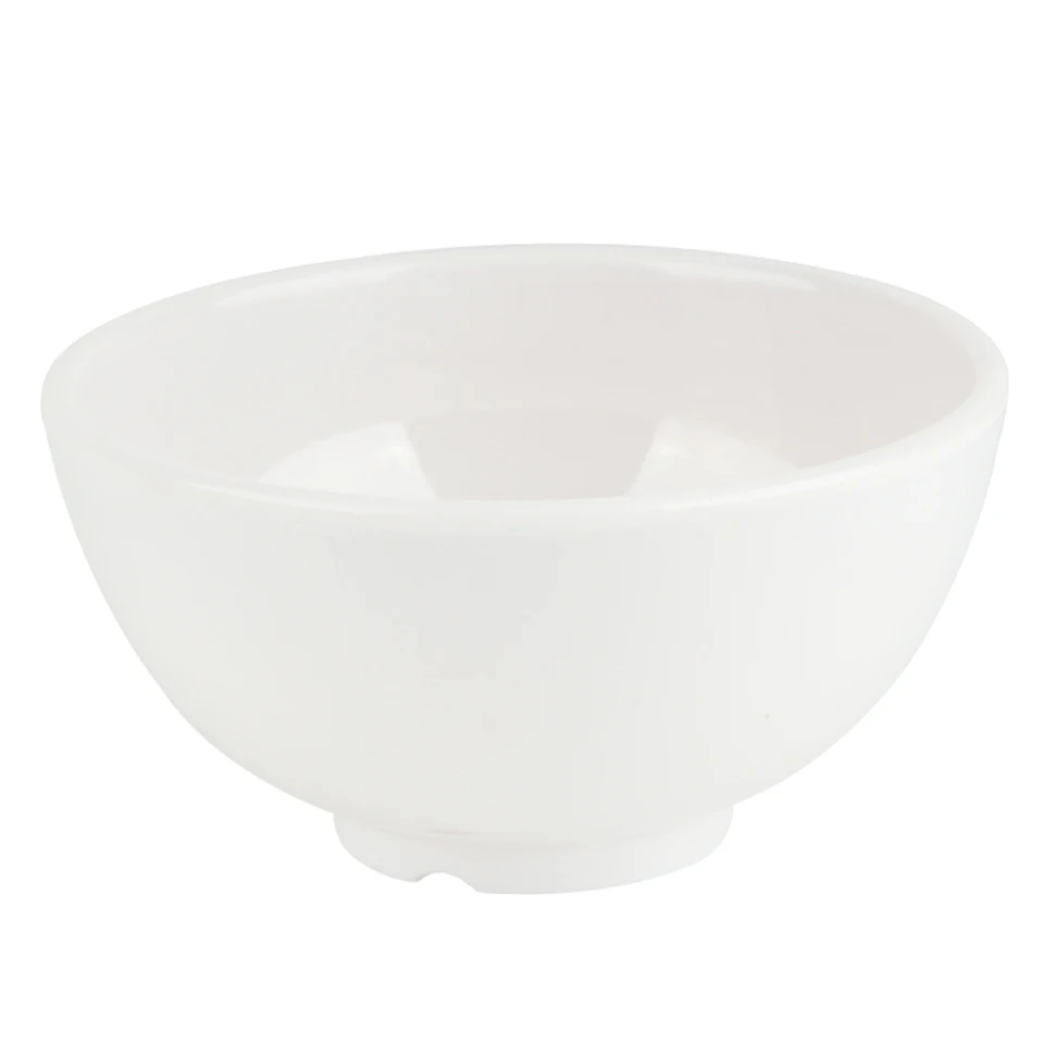 White Small Commercial Plastic Fast Food Meal Soup Bowl Hot Pot Seasoning Anti-fall Noodle Melamine Bowl