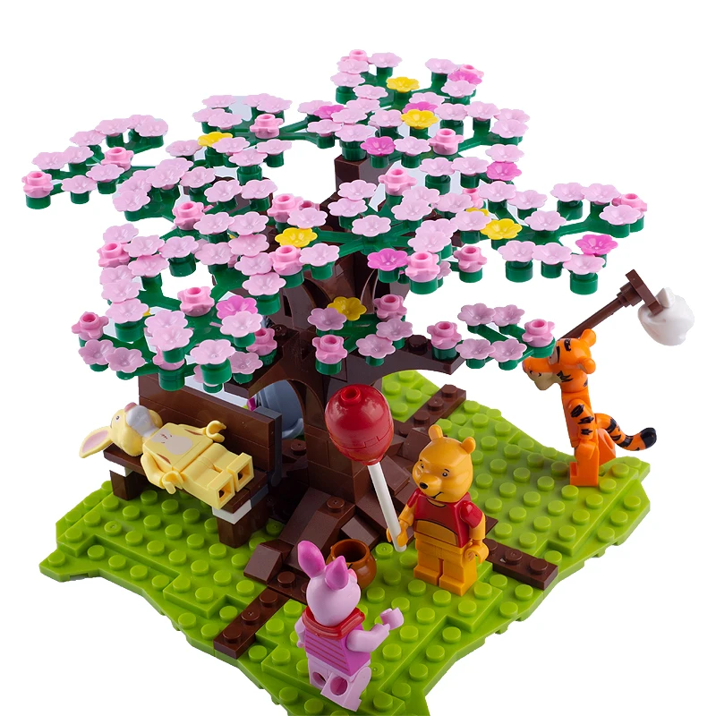 
MOC city cartoon animal mini figures Tigger Piggy compatible with legoinglys kids gift building blocks DIY toys 