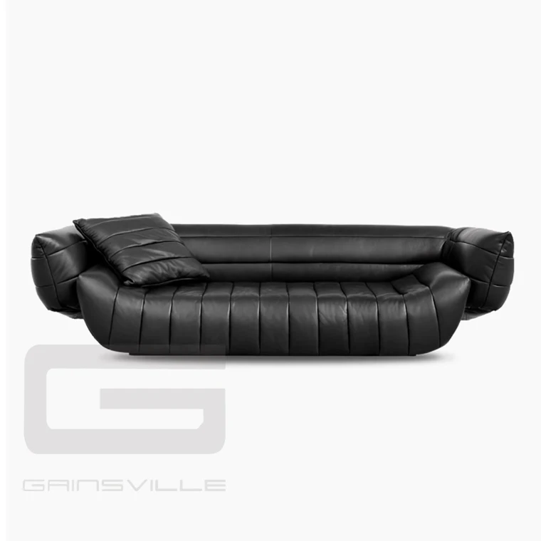 Gainsville Furniture Interior Decor Modern Designer Custom Furniture Black Upholstered Sofa