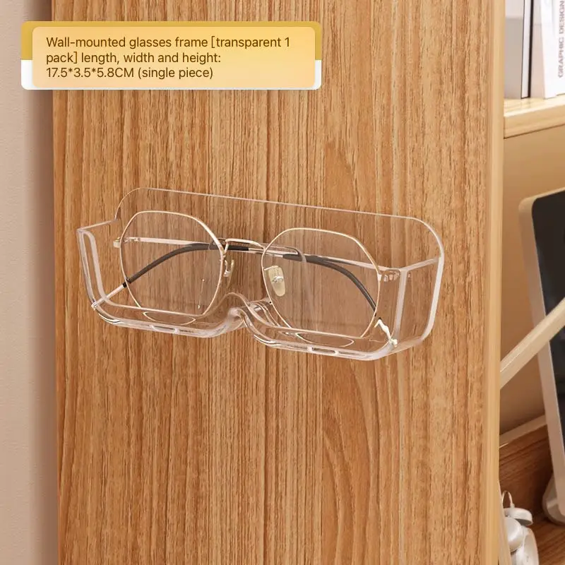 Wall Mounted Plastic PP Waterproof Pastable Sunglasses Myopia Storage Rack Wall Shows Eyewear Glasses Standing Racks