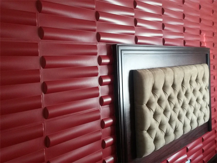 3D Matt Black Panel House Wall Brick With Modern Design