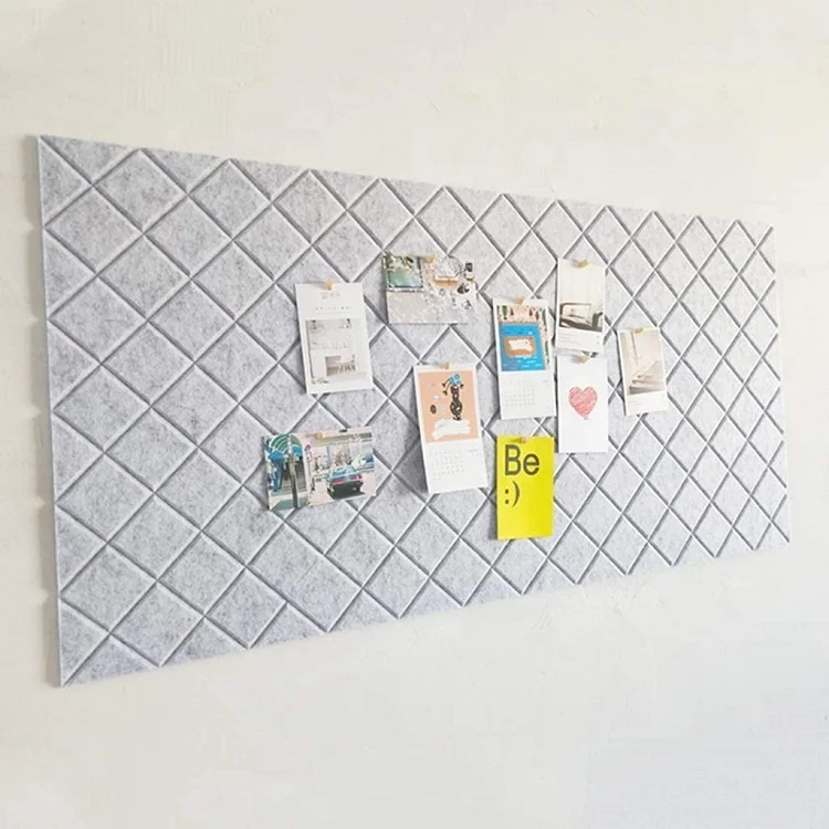 
Bedroom Decoration Durable Photo Wall Felt Notice Board Tiles 