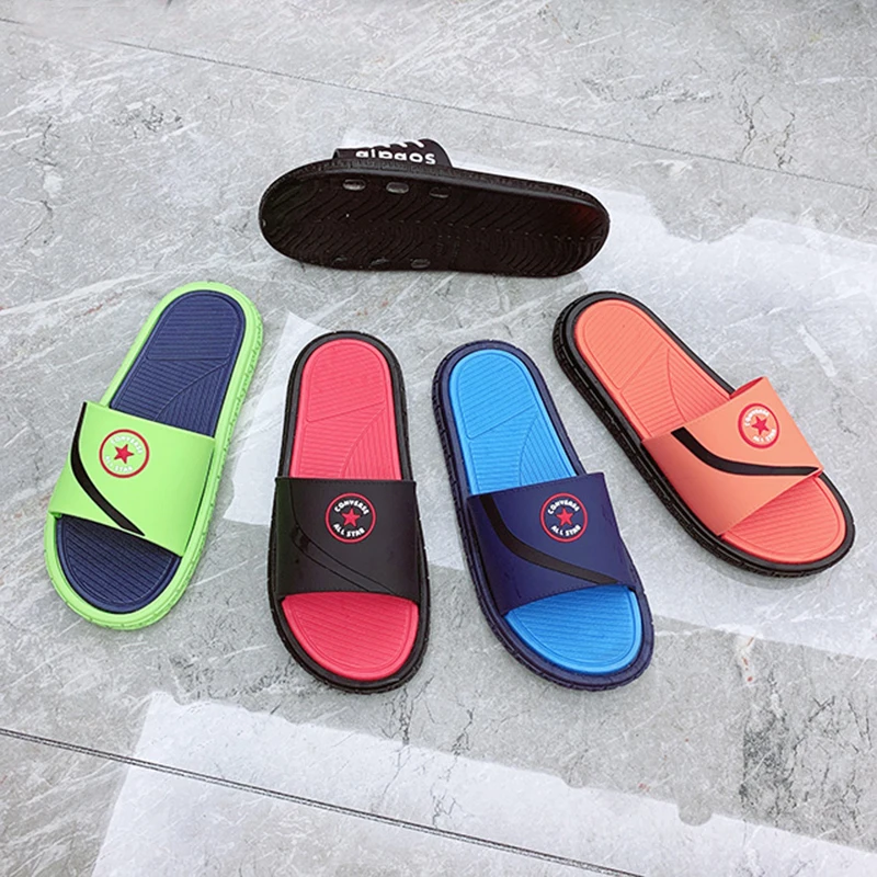 Manufacture mens quality slippers home multi-style slide slippers anti-slip man slipper pvc sole