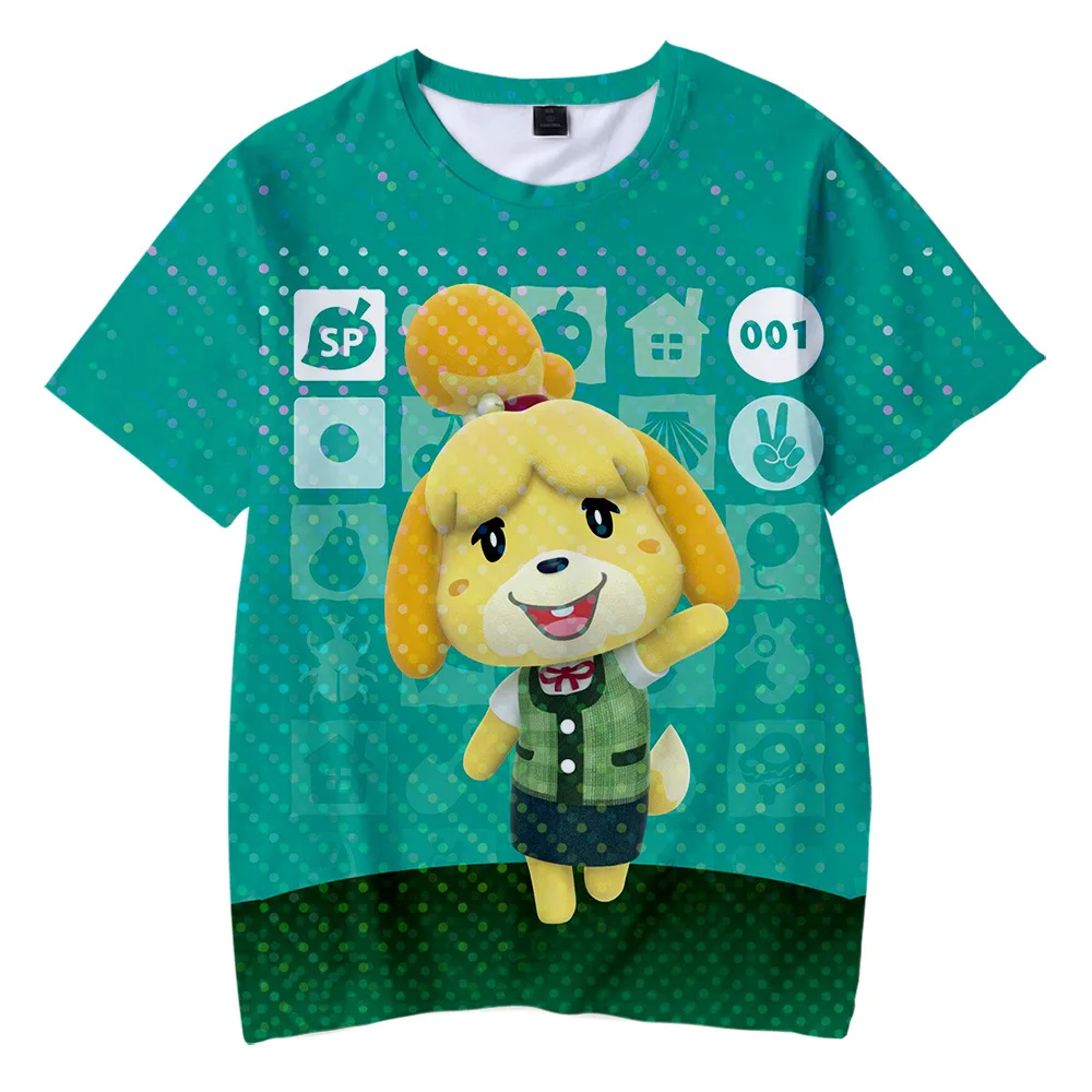 
Hot sale 3D printed Animal Crossing t shirt new Game Animal Crossing Printed design T Shirt 