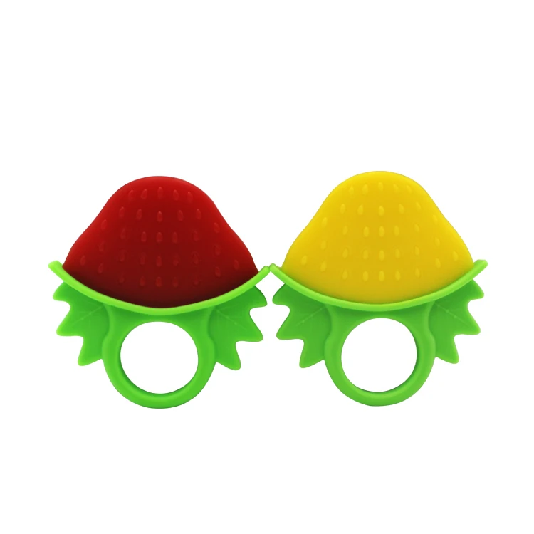 
Best Selling Food Grade Silicone Teething Train Neutral Colors Custom Pacifier Rattle Safe Newborn Baby Silicone Teether Toy 