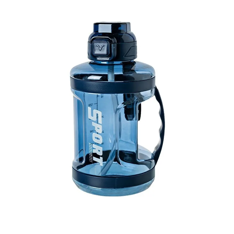 2.2 L Large Capacity Gallon Bottle for Gym Running Outdoor Custom Logo Plastic Sports Water Bottle