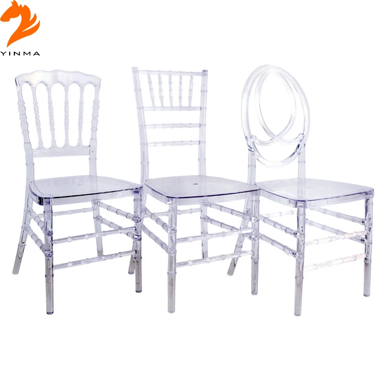 Factory wholesale resin chair wedding chair tiffany chair with cushion