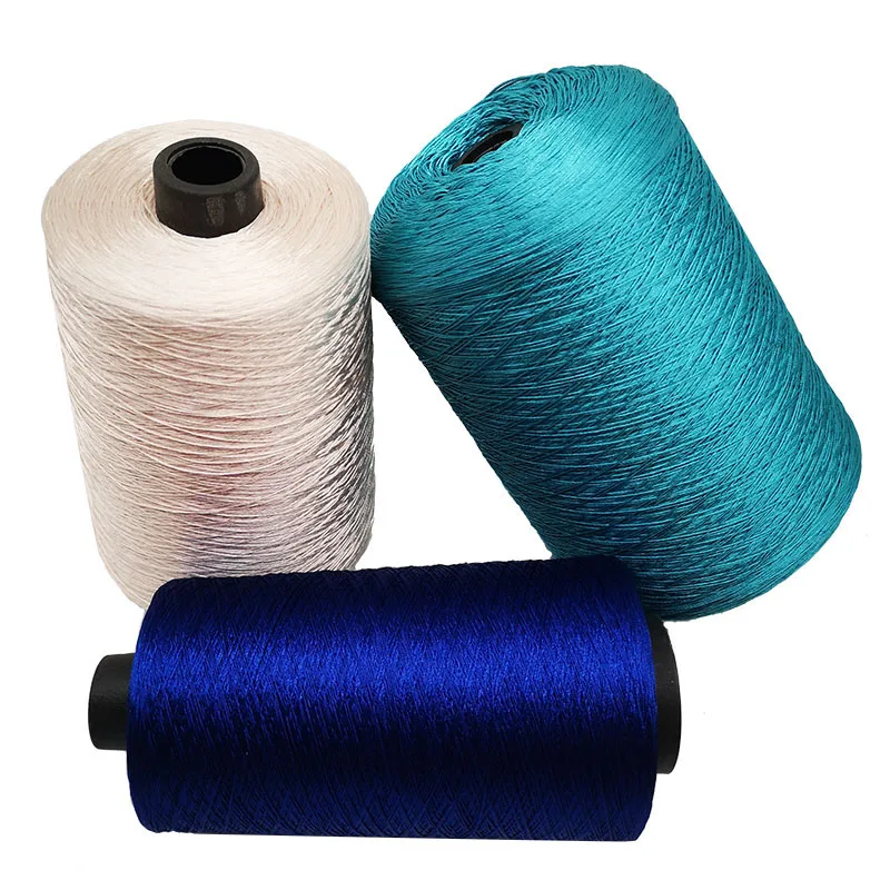 Stocked sewing thread 120D 100% polyester filament twisted yarn 300D/3 embroidery thread for sewing threading machine