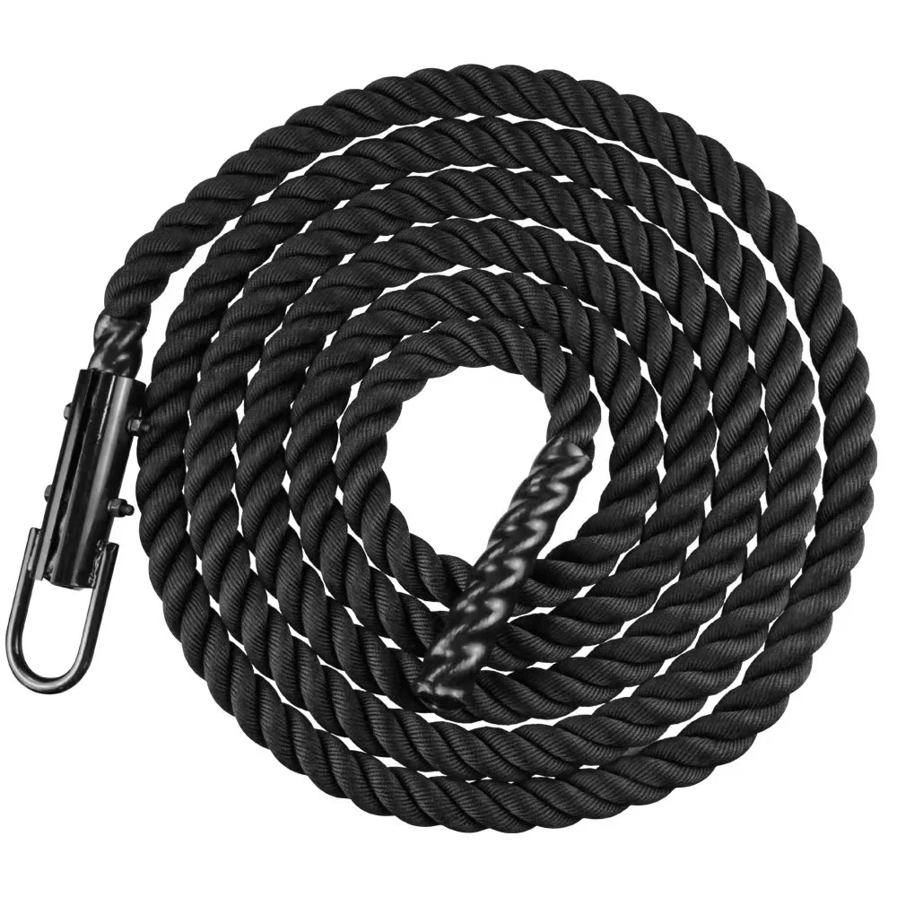 Climbing Ropes with Carabiner Eyehook Core Strength Power Hemp Rope