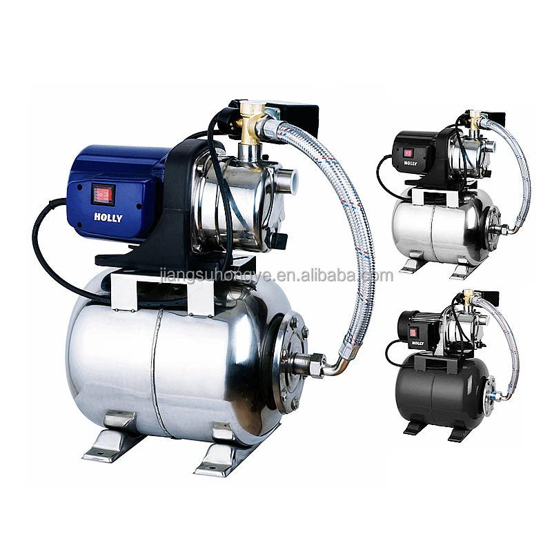 800W Ergonomic Design Automatic Garden Domestic Booster Pump with Stainless Steel Tank 1HP Auto Switch Control Booster Station