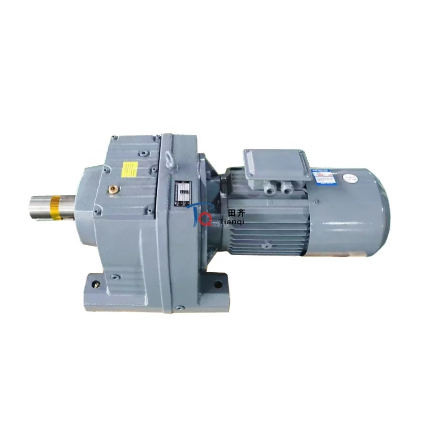 TIANQI R series 20 30rpm low speed reducer sewing machine electric motor helical gear box gearbox