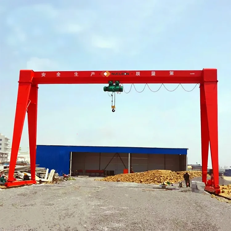 MH Model Pendant Control 2 3 5 10 Ton Gantry Cranes A Frame Mobile Gantry Crane With Wheels