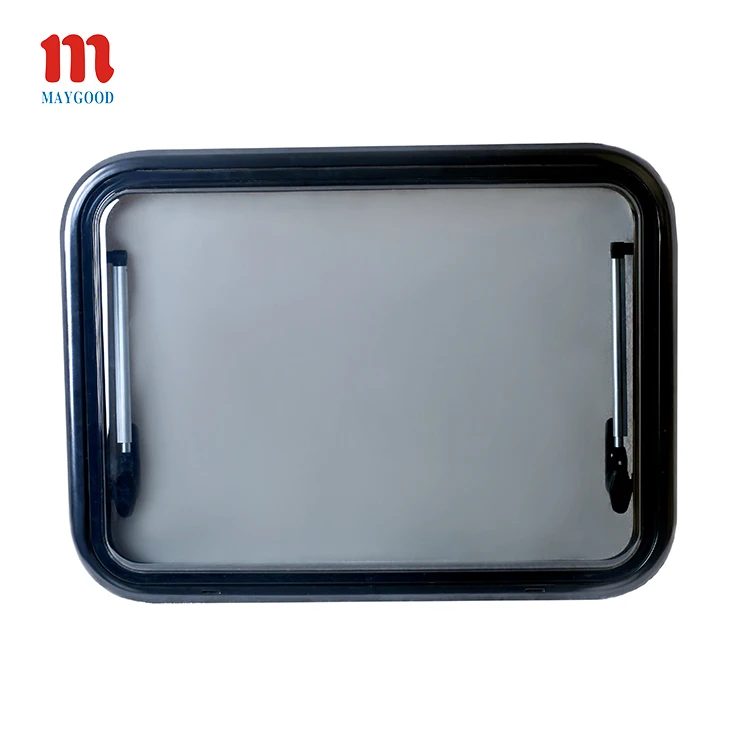 MAYGOOD 17rw acrylic glass rv hinged caravan truck camper round corner window1200x500mm