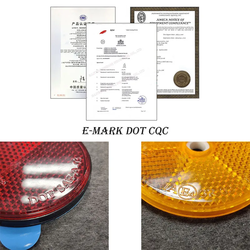 trailer triangle reflector fence reflector reflex reflector