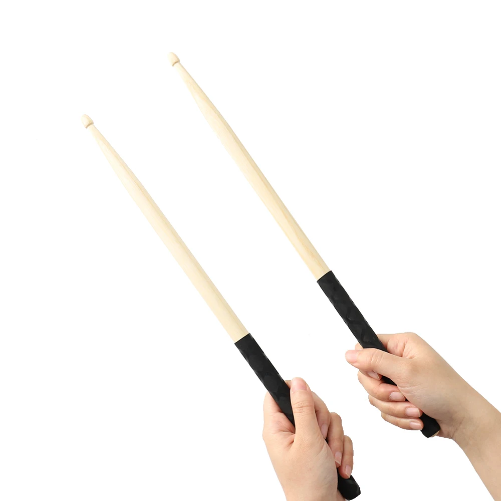 5A Nylon Drumsticks for Drum Set Light Durable Plastic Exercise ANTI-SLIP Handles Drum Sticks for Kids Adults Musical Instrument