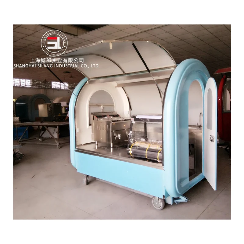 New design China manufacturer mobile food cart /ice cream food van with wheels