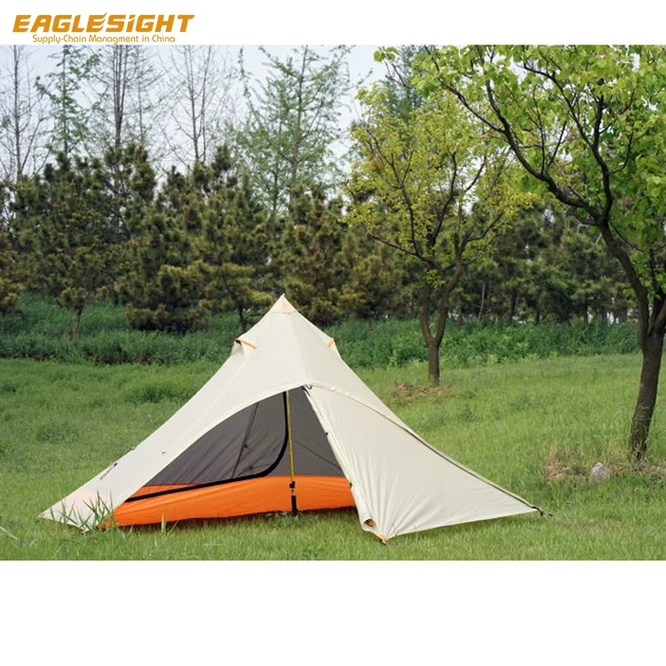 1 Person Outdoor Ultralight Camping Tent 4 Season Professional Teepee Trekking Pole Backpacking Tent