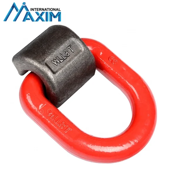 Hot Selling Alloy Steel Forged Lashing Ring Welded Grade 80 D Ring with Spring