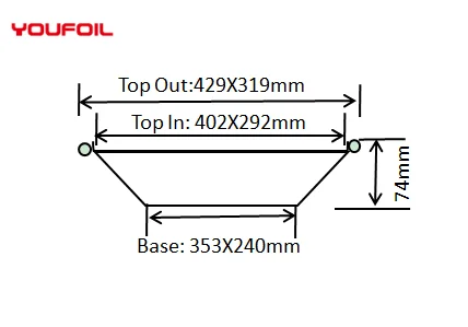 US002 Heavy Duty Food Grade Disposable Aluminum Foil Container Aluminum Food Lasagna Pan Container