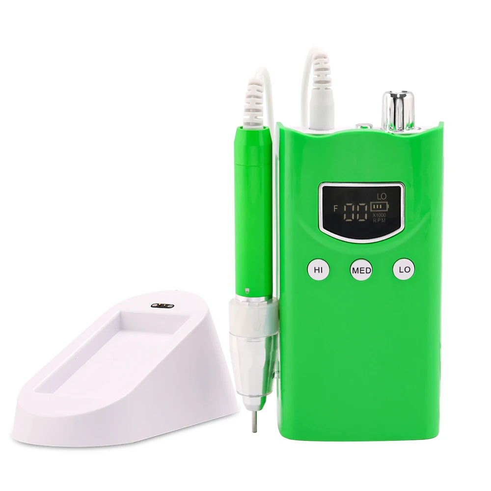 Professional Desktop Electric Nail Drill Machine High Quality Brushless Motor 35000rpm Portable E File Pedicure Tool Preset UK