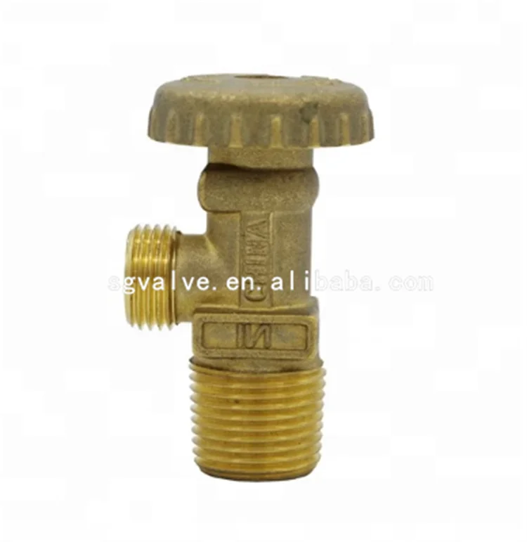 Competitive price lpg gas brass valve 27mm size 12.5kg gas cylinder use for africa market