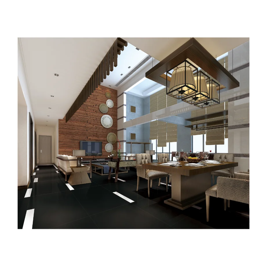 vinyl floor tile Super black full body polished porcelain tile