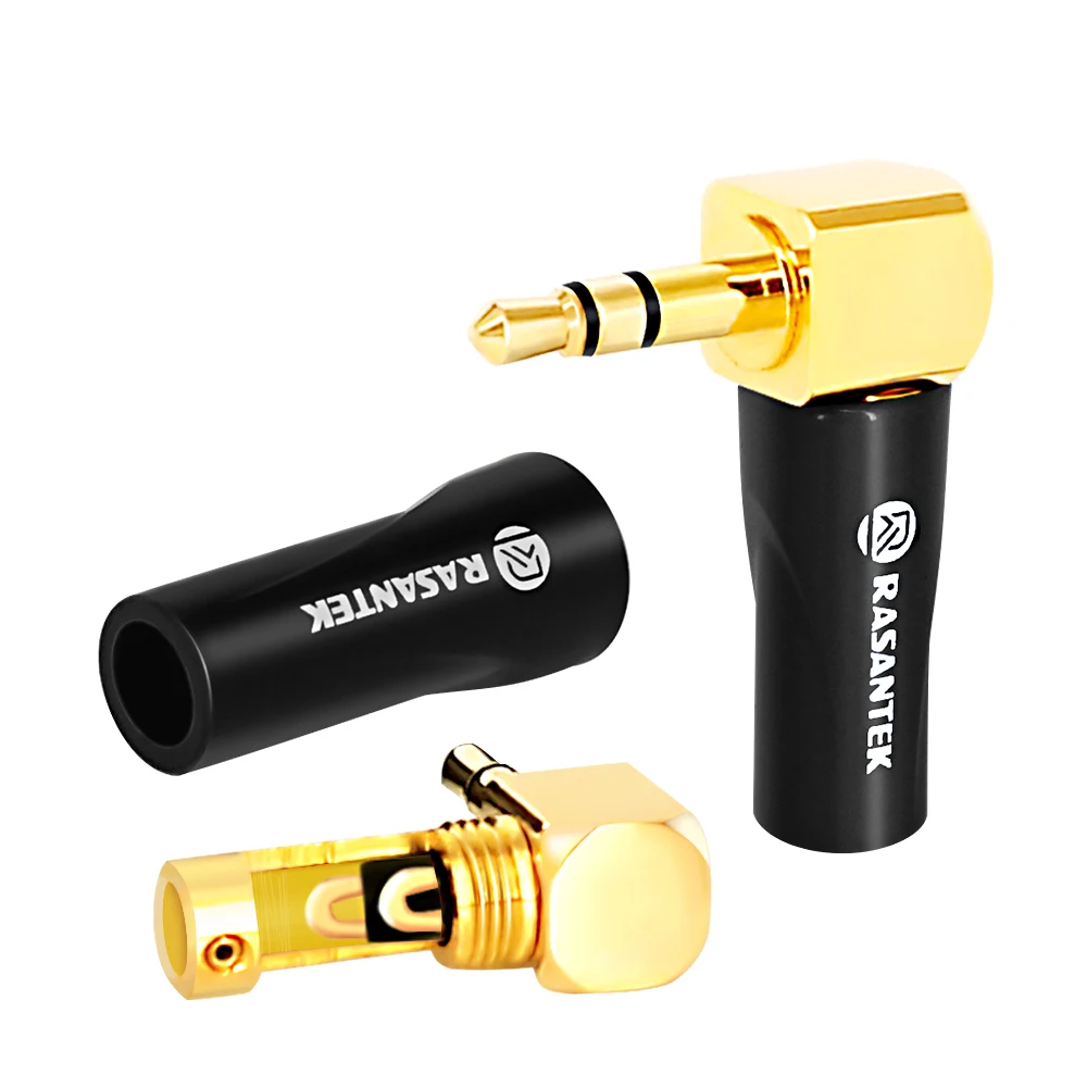3.5mm stereo jack right angle plug for