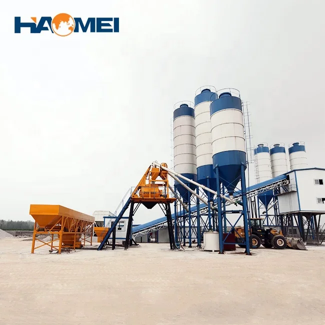 Hot Selling Small Concrete Batching Plant with Dust Collector Sicoma Concrete Mixer Mozambique